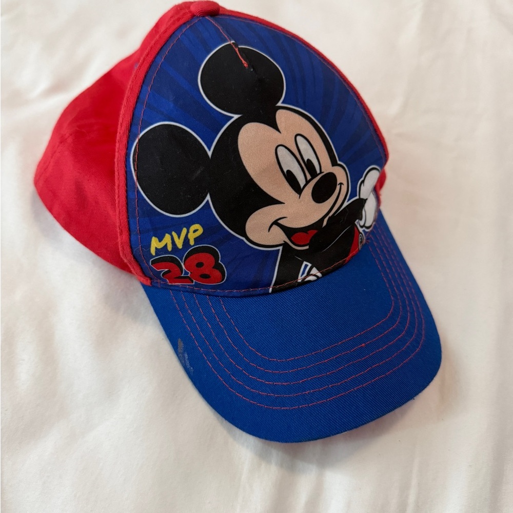 Disney Mickey Mouse Red and Blue Kids Hat - Picture 2 of 4
